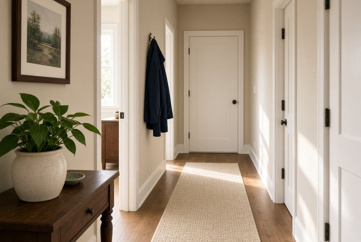 The entry hallway of a behavioral health facility, the kind of site a CARF survey team is paid by the day to review
